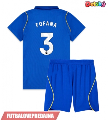 Lacne Dětský Futbalové dres Chelsea Wesley Fofana #3 2026-27 Krátky Rukáv - Domáci (+ trenírky)